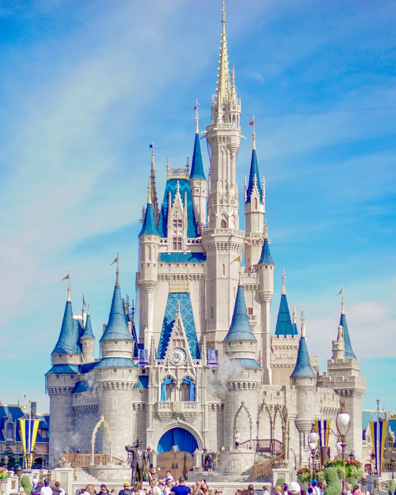 Walt Disney World castle at sunrise